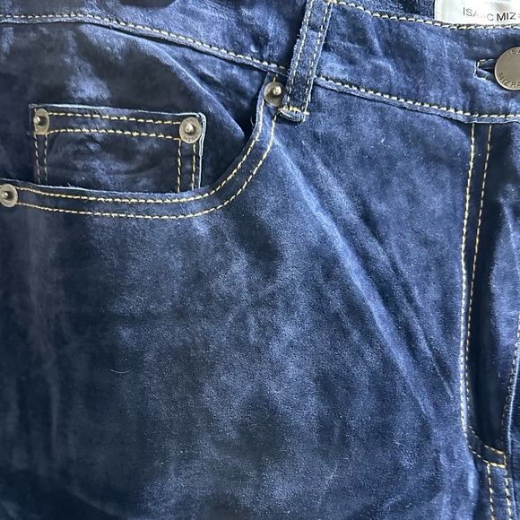Isaac Mizrahi for Target - Suede “blue jean” style straight pant. Size 10 - Picture 5 of 5